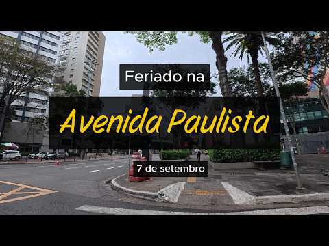 Avenida Paulista Vazia ou Lotada? Feriado em São Paulo 🇧🇷 | 4K POV