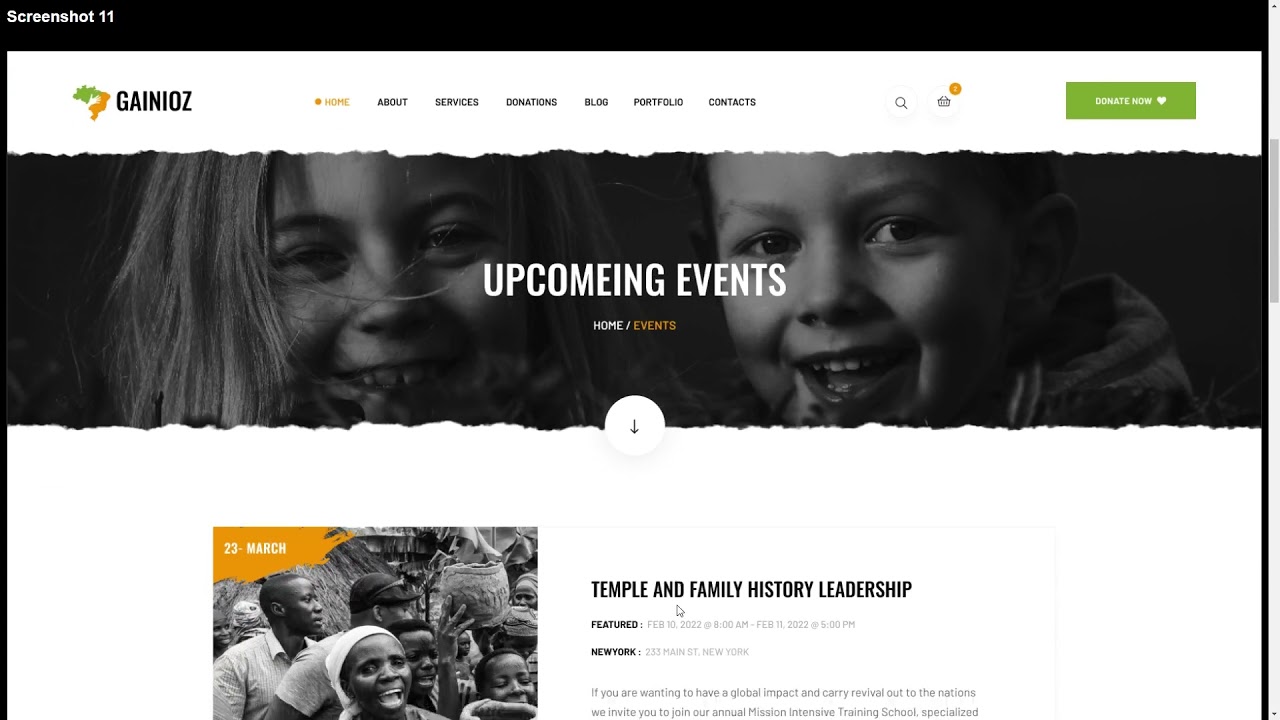 Gainioz - Charity and Donation Figma Template fund Causes