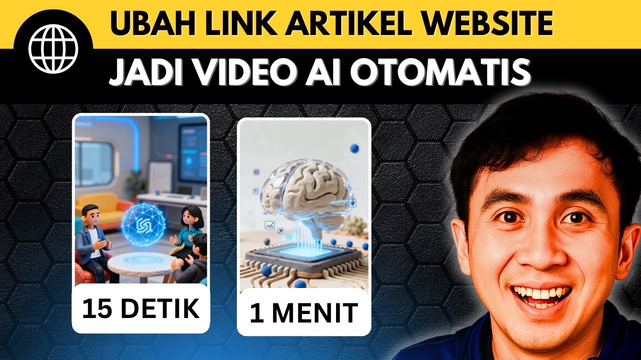 🔥UBAH Link Artikel Website Jadi Video Ai Generator Gratis Otomatis 1 Menit (Konten TikTok/Shorts)