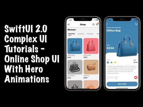 SwiftUI Complex UI Tutorials - Online Shop App UI With Hero Animations - SwiftUI 2.0 Tutorials