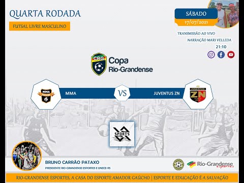 Quarta rodada Copa Rio-Grandense futsal 2021 - Mma x Juventus ZN