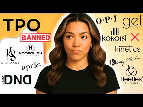 TPO Is BANNED! BUT What Nail Brands Passed The Test??? TPO FREE GEL BRANDS 