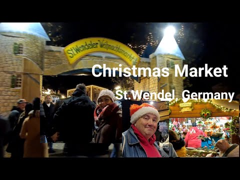 Walking thru St. Wendel Christmas Market Weihnachtsmarkt Germany 2022