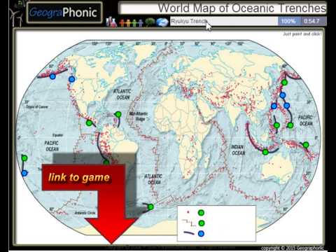 Verdenskart av de oseaniske skyttergravene