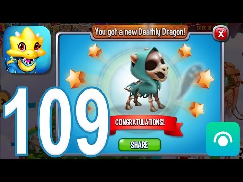 Dragon City - Gameplay Walkthrough Part 109 - Level 45, Deathly Dragon (iOS, Android)