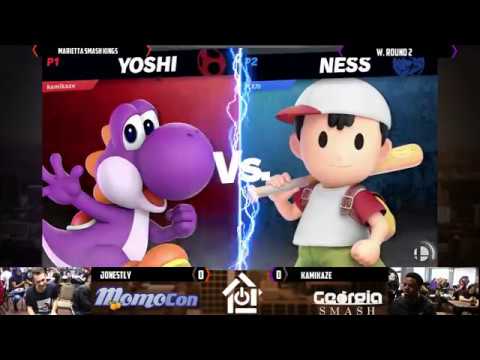 Marietta Smash Kings 4/13/19 - Kamikaze(Yoshi) VS Jonestly(Ness)- W. Round 2
