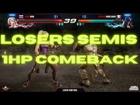 Combo Breaker 2023 Tekken 7 Losers semis Book vs Danielmado 1hp comeback!