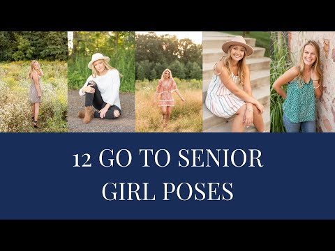 poses for senior girl portraits  - 12 pose ideas