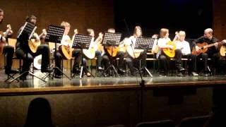 preview picture of video 'Kitarski orkester glasbene šole Laško-Radeče Have you ever really loved a woman'