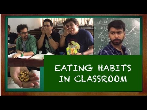 Eating habits in classroom