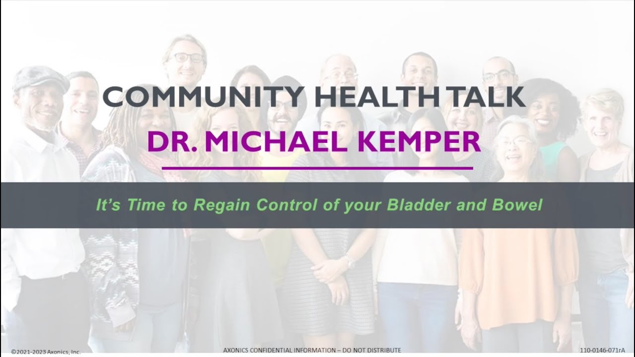 Urinary Incontinence and Overactive Bladder Treatments with Dr. Michael Kemper