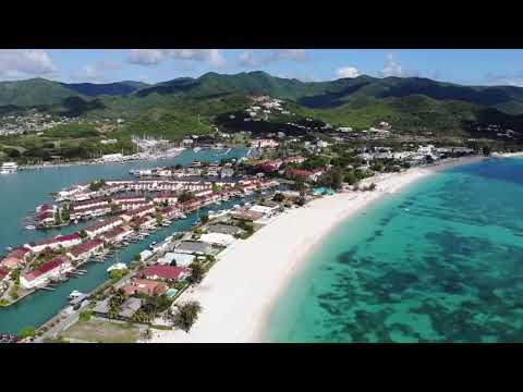 Beautiful Jolly Harbour Marina Drone Video