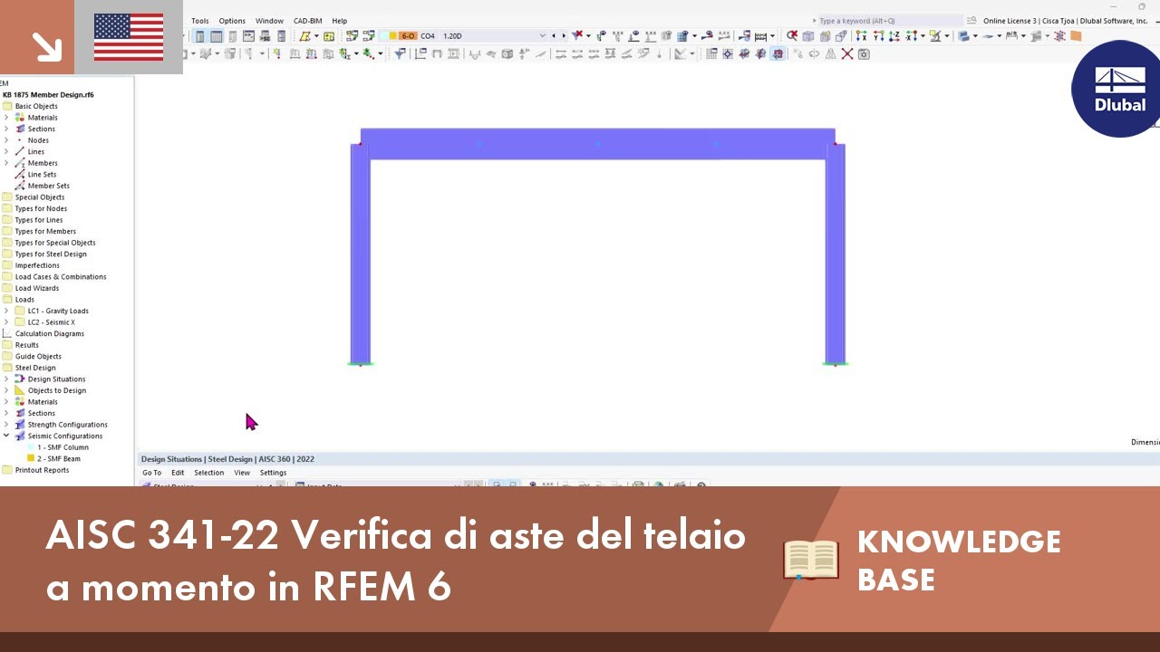 KB 001875 | AISC 341-22 Moment Frame Member Design in RFEM 6