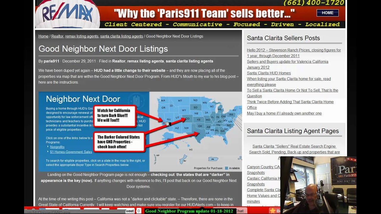 How to search for Good Neighbor Properties by HUD