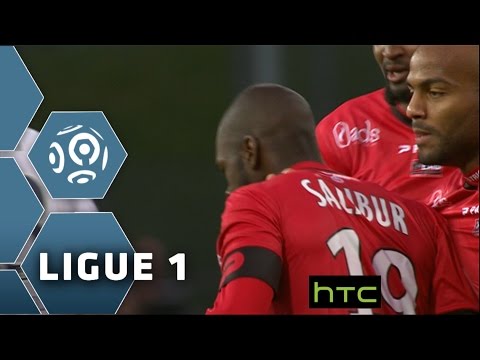 Goal Yannis SALIBUR (5') / EA Guingamp - Montpellier Hérault SC (2-2)/ 2015-16
