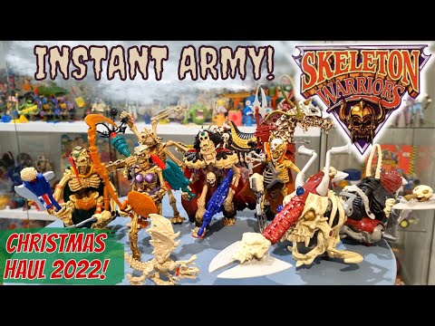 2022 Christmas Haul! Skeleton Warriors Unboxing! Vintage Action Figure Pick-ups!