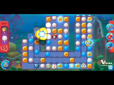 Fishdom. 8477 hard level no boosters and diamonds. 16 moves