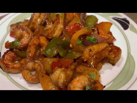 The BEST Teriyaki Garlic Shrimp Stir-Fry With Peppers And Onions