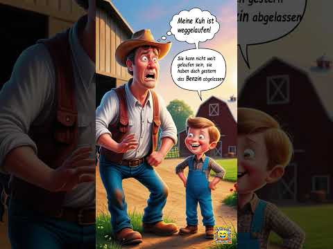 Wenn Kühe Benzin tanken: Der witzige Bauer und der schlaue Junge!