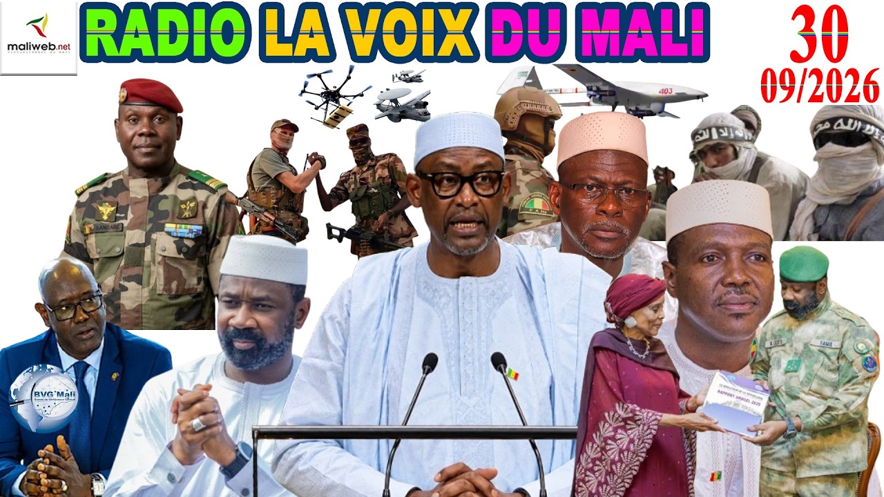 La Revue de Presse de la RADIO LA VOIX DU MALI du 30 Septembre 2026