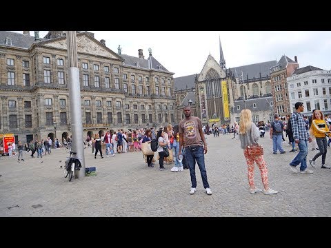 Walking To DAM SQUARE Amsterdam In 4K