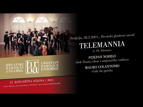 Telemannia - Croatian Baroque Ensemble - Live Stream 28-02-2021