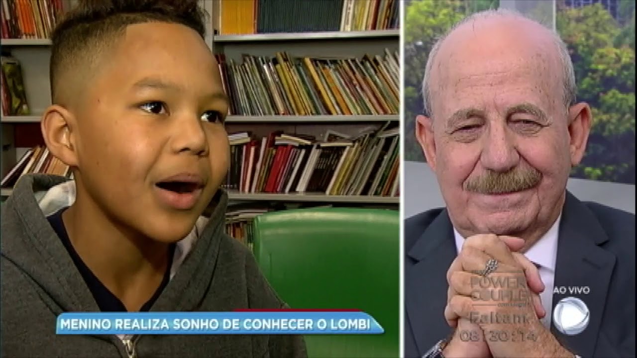 Garoto realiza sonho e conhece Lombardi em encontro emocionante