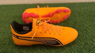 Puma King Pro FG/AG Boots Review - On Feet & Unboxing ASMR | Puma Forever Faster Pack (4K)