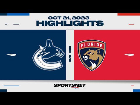 NHL Highlights | Canucks vs. Panthers - October 21, 2023