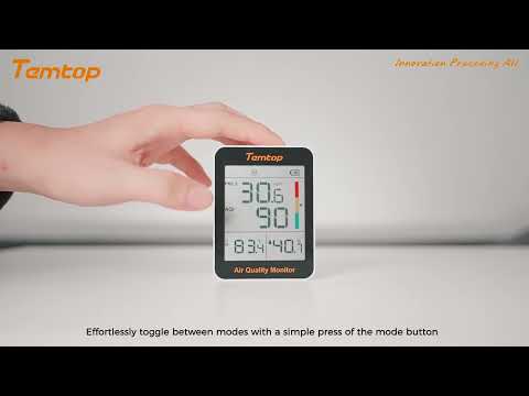 Temtop S1 Indoor Air Quality Meter Temperature and Humidity AQI PM2.5 Monitor with Accurate Sensor