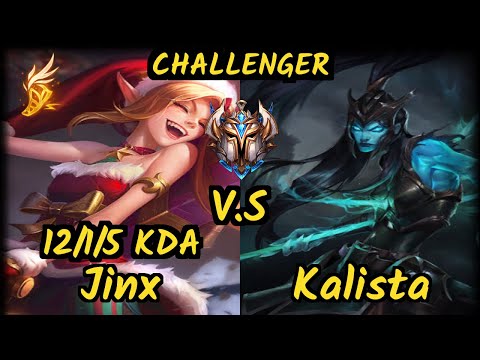 GEN.G Ruler (JINX) vs KALISTA - 12/1/5 KDA BOTTOM ADC CHALLENGER GAMEPLAY - KR