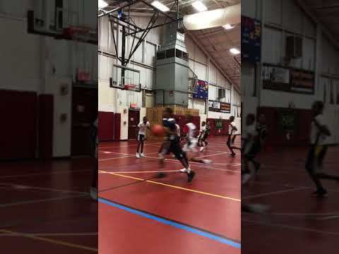 Jariel playing basketball for Worcester Sting ~ 10/28/17