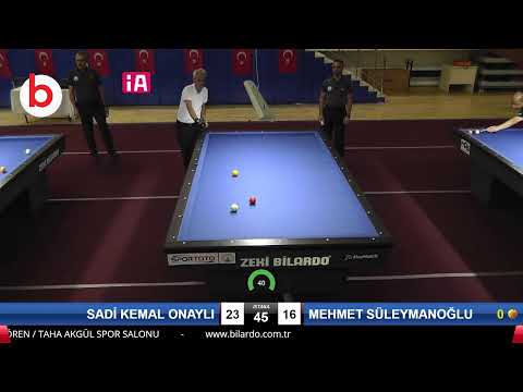 SADİ KEMAL ONAYLI & MEHMET SÜLEYMANOĞLU Bilardo Maçı - 2019 TÜRKİYE KUPASI 2.ETAP ERKEKLER-3.ÖN ELEME