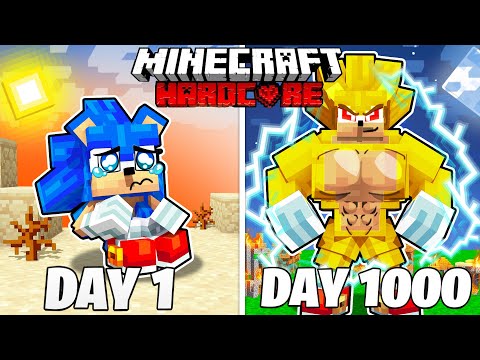 FoZo Movies - I Survived 1000 Days As SONIC In Hardcore Minecraft: *Full Story*