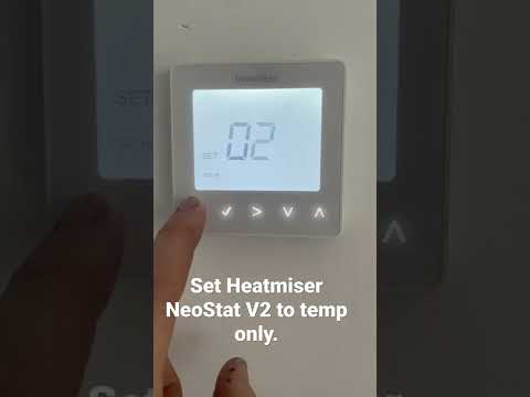 Heatmiser NeoStat V2 setting to temp only. No timer.