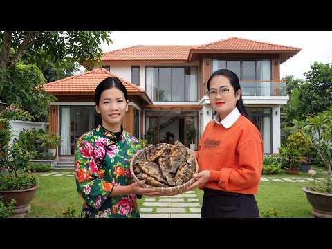 Han chytila ​​v řece obrovské hejno ryb a udělala si zásoby jídla na chladnou zimu.