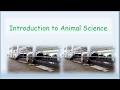 Introduction To Animal Science