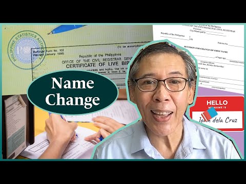 Proseso para mapalitan ang first name at apelyido sa birth certificate ...
