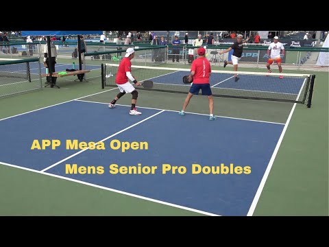 APP Sunmed Mesa Open: Mens Senior Pro Doubles Gingrich/Weinbach vs Derisi/Witsken