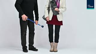 Vycházková skládací hůl PRIMETIM modrá