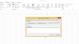 Excel   Supprimer les doublons dans une colonne Excel