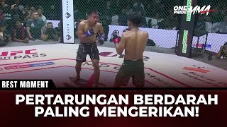 Download lagu FIGHT MENGERIKAN! Inilah Pertarungan Brutal yang Bikin Fighter Mandi Darah | One Pride MMA mp3