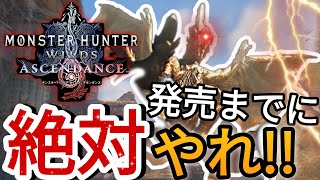 【今すぐやらないと後悔!!】アセンダンス発売までにやるべき対策3選【モンハンワイルズ】