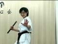 Rina Takeda nunchaku performance.