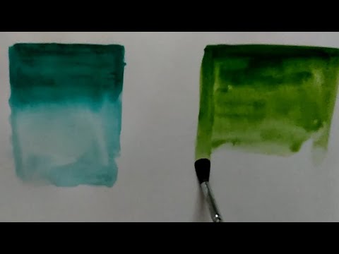 comparison between sap green and viridian green