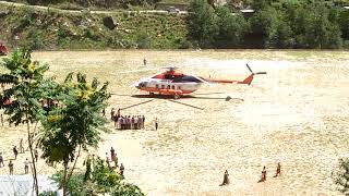 preview picture of video 'TODAY   CM .MR.JAY RAM THAKUR JI COMING SARASWATI NAGAR SAWRA .IN PAWAN HANS .'