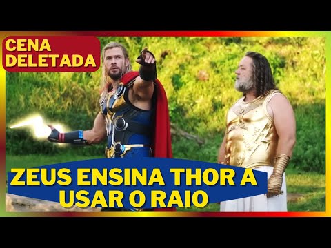 CENA DELETADA - Zeus ensina Thor a usar o raio! #thorloveandthunder #zeus #thunderbolts