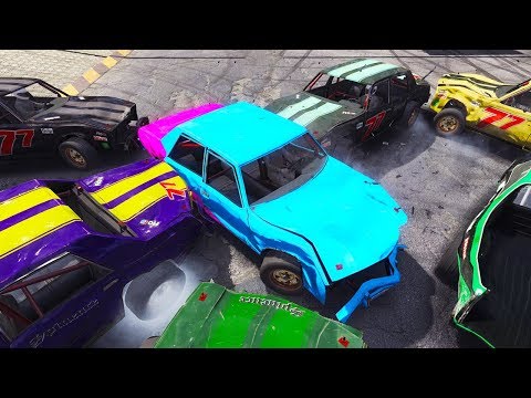 24 CAR DEMO DERBY ON TINY MAP! CRAZY DESTRUCTION! - Next Car Game Wreckfest UPDATE Gameplay