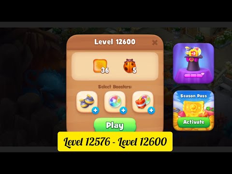 Gardenscapes ( Level 12576 - Level 12600 ) - All Puzzles - Gameplay PART - 551