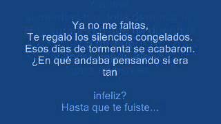 fONSECA Ya No Me Faltas Letra